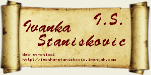 Ivanka Stanišković vizit kartica